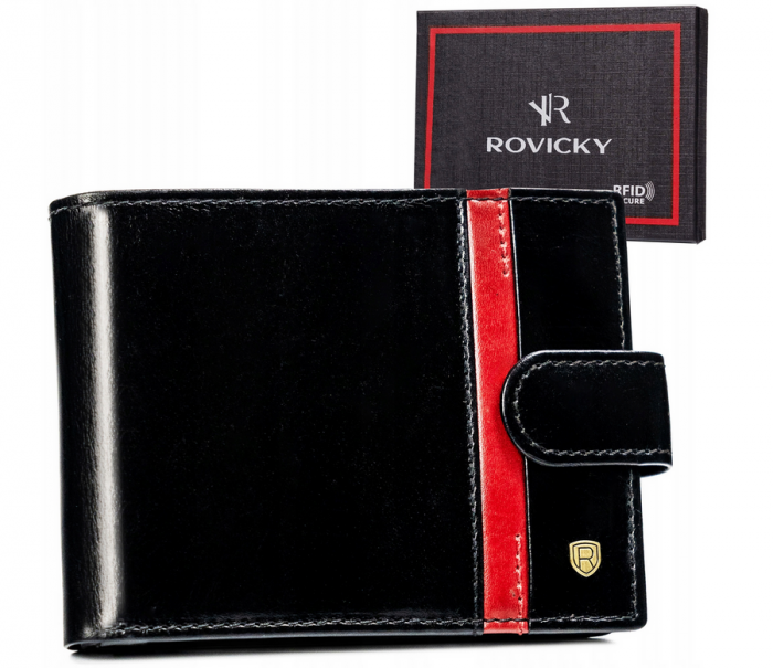 Portofel barbati din piele naturala Rovicky PTR-22323L-RVTP BL-RE [1]