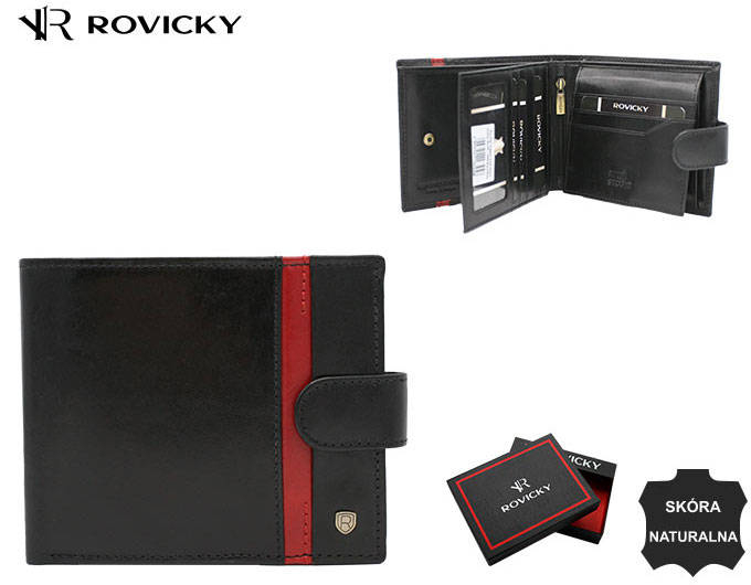 Portofel barbati din piele naturala Rovicky PTR-22323L-RVTP BL-RE [14]