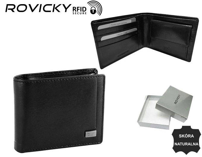 Portofel barbati din piele naturala Rovicky CPR-2020-BAR-6460 BL [10]