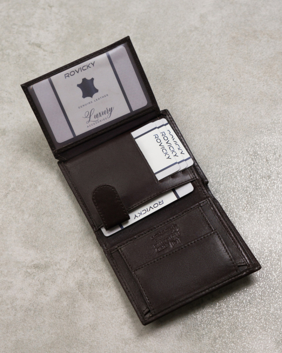 Portfel męski skórzany N0036-P-SCR D.Brown [7]