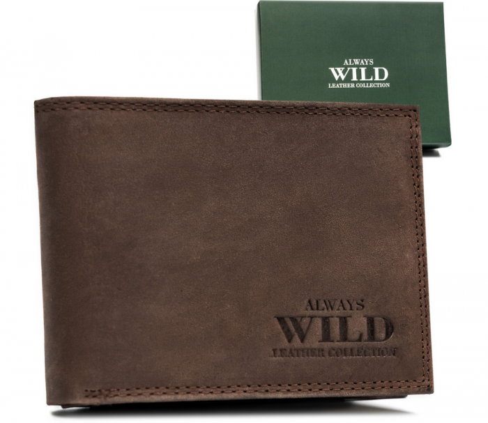 Portofel barbati din piele naturala Always Wild PTR-N304-MWH-4172 BRO [2]