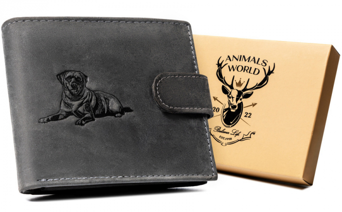 Portfel męski skórzany N992L-CHM-DOG-2 COGNAC [13]