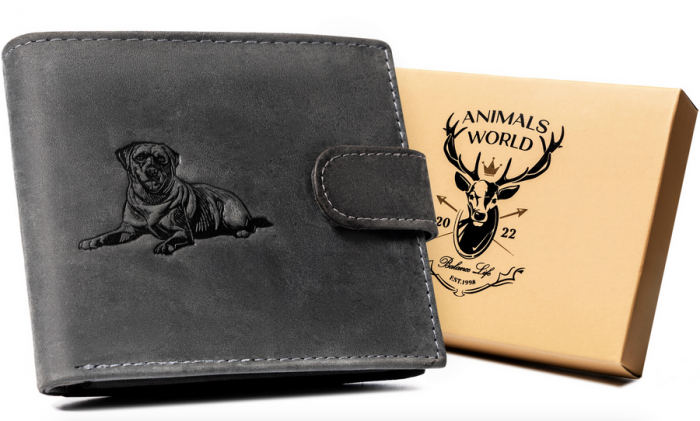 Portfel męski skórzany N992L-CHM-DOG-2 COGNAC [11]