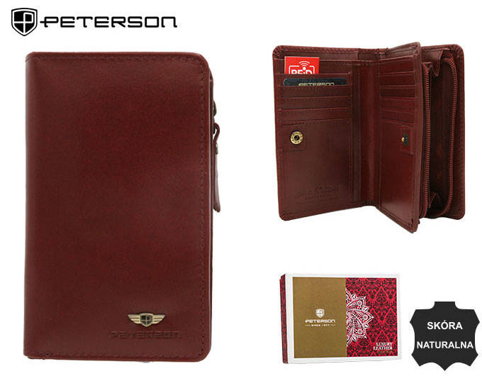 Portofel dama din piele naturala Peterson PTR-PTN 2550-BO-7857 WIN [4]