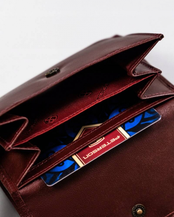 Portofel dama din piele naturala Peterson PTR-PTN 70-BO-7918 WINE [10]