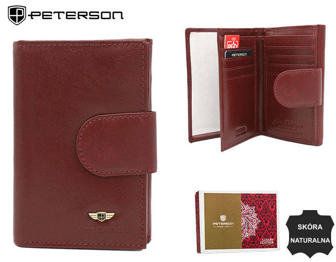 Portofel dama din piele naturala Peterson PTR-PTN 70-BO-7918 WINE [4]