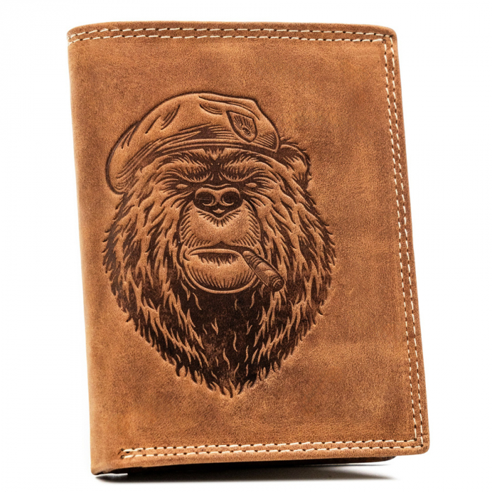 Portofel barbati din piele naturala Always Wild PTR-N4-CHM-BEAR-2-1683 C [2]
