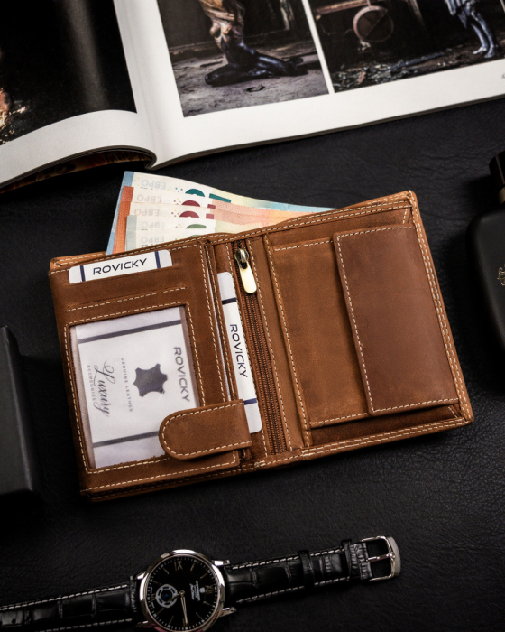 Portofel barbati din piele naturala Always Wild N4-CHM-BEAR-2-1683 C [6]