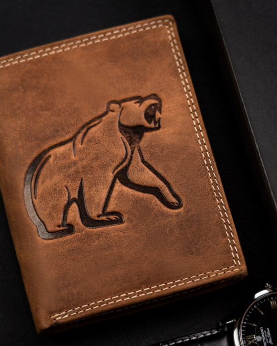 Portofel barbati din piele naturala Always Wild N4-CHM-BEAR-1645 COG [4]