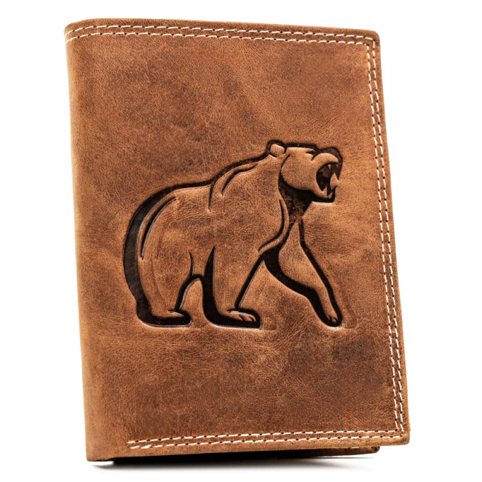 Portofel barbati din piele naturala Always Wild PTR-N4-CHM-BEAR-1645 COG [2]