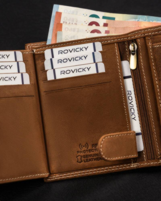 Portofel barbati din piele naturala Always Wild N4-CHM-BEAR-1645 COG [11]