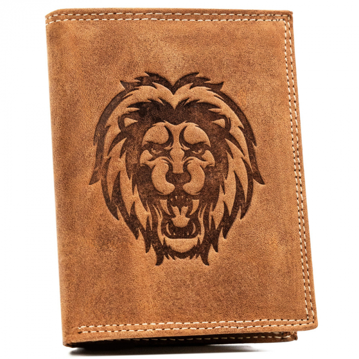 Portofel barbati din piele naturala Always Wild PTR-N4-CHM-LION-1621 COG [2]