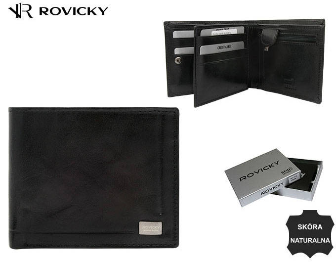 Portofel barbati din piele naturala Rovicky PTR-PC-107-BAR-2519 BL [11]