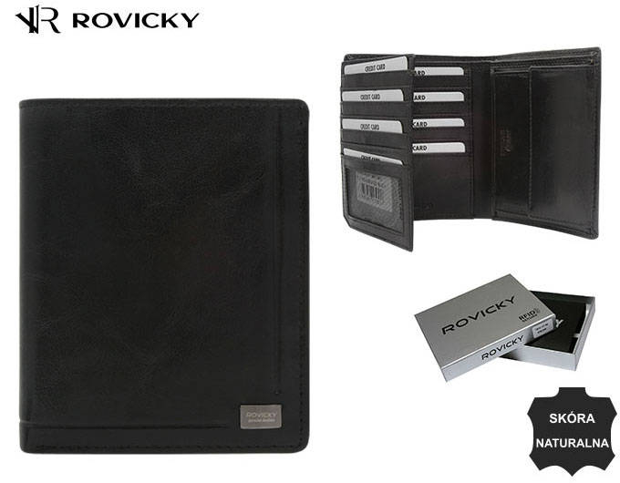 Portofel barbati din piele naturala Rovicky PTR-PC-108-BAR-2533 BL [11]