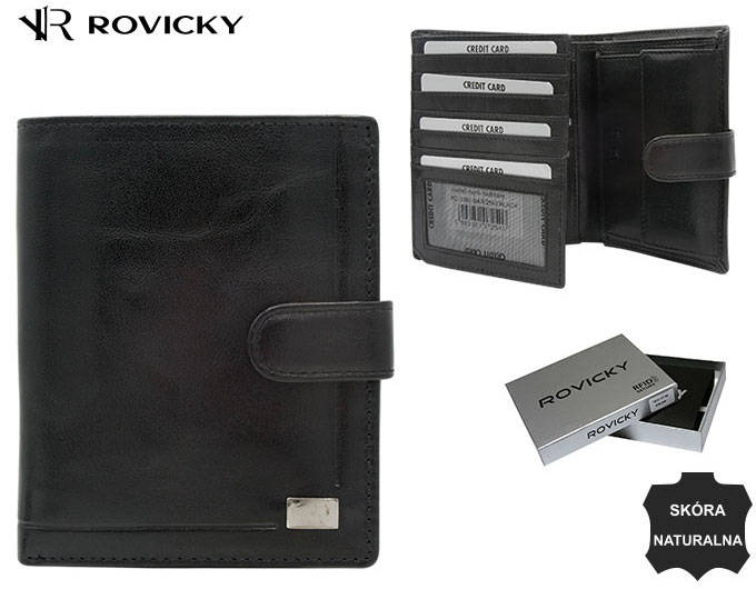 Portofel barbati din piele naturala Rovicky PTR-PC-108L-BAR-2540 BL [12]
