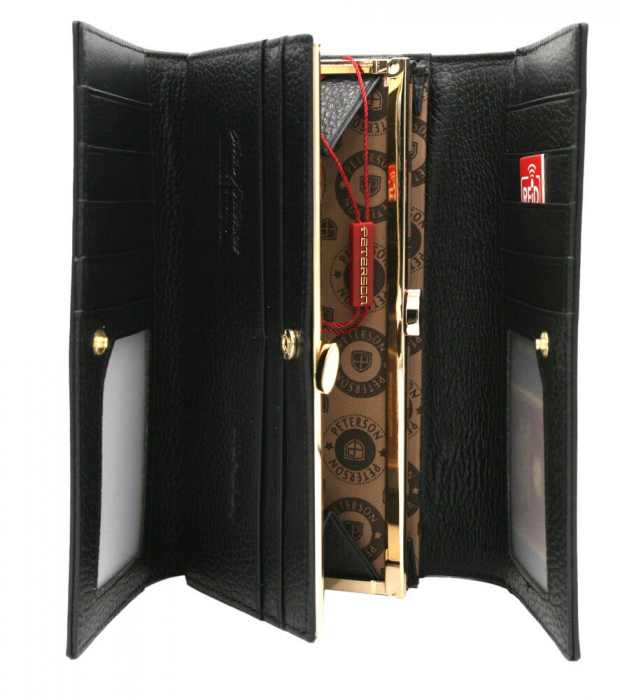 Portofel dama din piele naturala Peterson PTR-PTN LJ-490-5483 BL+G [11]