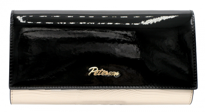 Portofel dama din piele naturala Peterson PTR-PTN LJ-490-5483 BL+G [2]