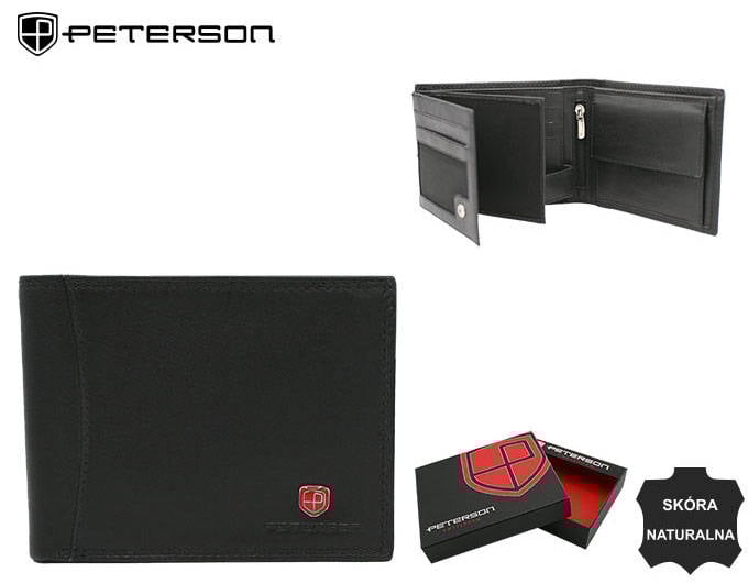 Portofel barbati din piele naturala Peterson PTR-PTN MR-13-CN BL [13]
