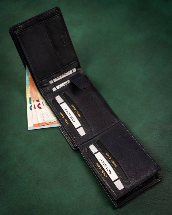 Portofel barbati din piele naturala Rovicky PTR-R-N992-GAT-8953 N+R [7]