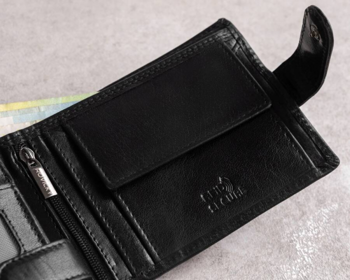 Portofel barbati din piele naturala Rovicky PC-103L-BAR BL RFID [9]