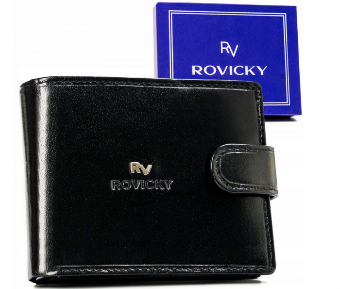 Portofel barbati din piele naturala Rovicky PTR-RV-70616-9-BCA BL [2]
