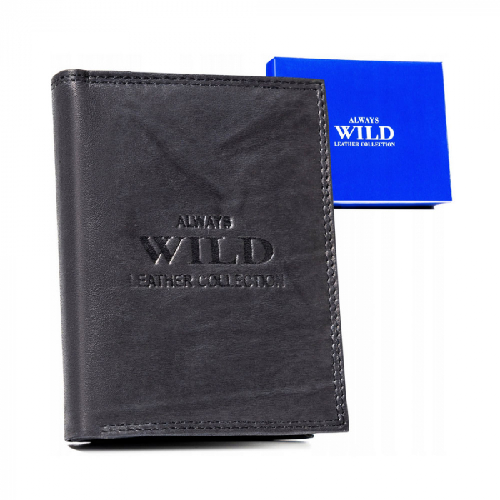 Portofel barbati din piele naturala Always Wild PTR-AW-N4-MAL-0288 BL [1]