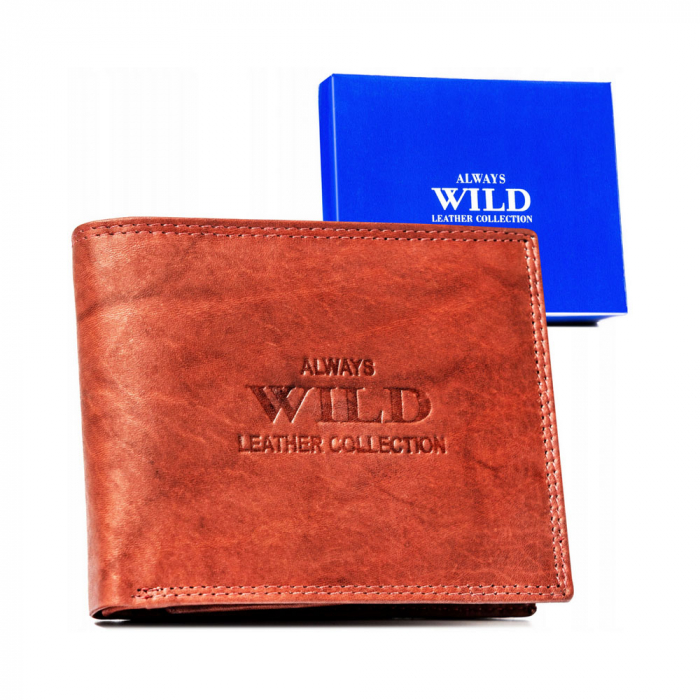 Portofel barbati din piele naturala Always Wild PTR-AW-N6-MAL-0394 R.BRO [1]