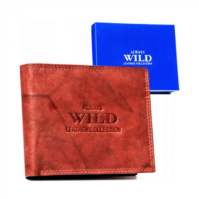 Portofel barbati din piele naturala Always Wild PTR-AW-N7-MAL-0219 R.BRO [1]