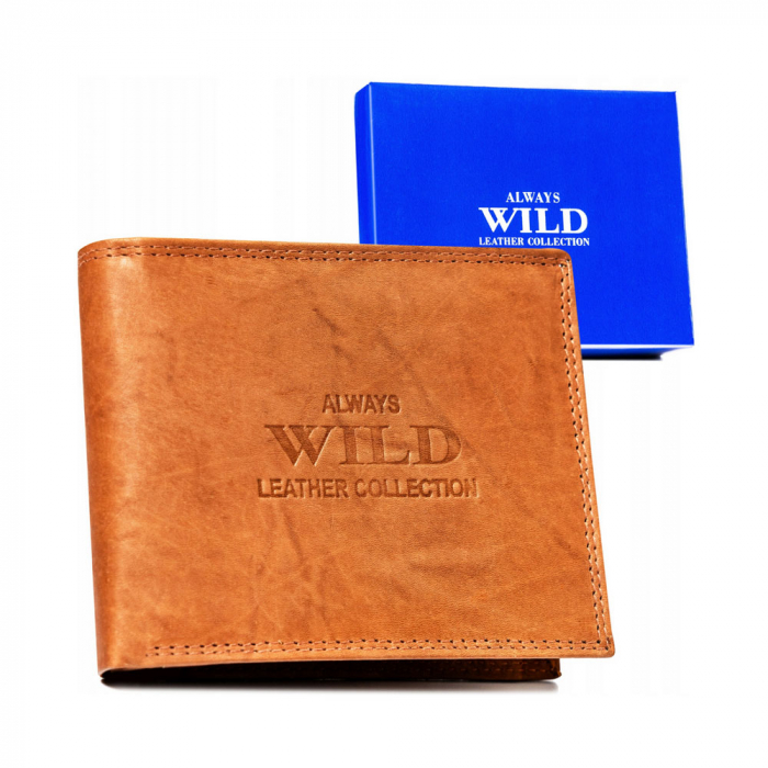 Portofel barbati din piele naturala Always Wild PTR-AW-N992-MAL-0479 TAN [1]