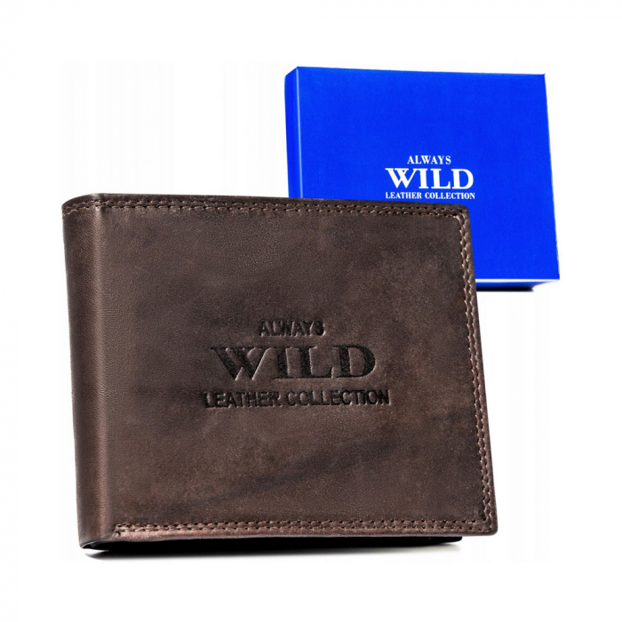 Portofel barbati din piele naturala Always Wild PTR-AW-N992-MAL-0493 D.B [1]
