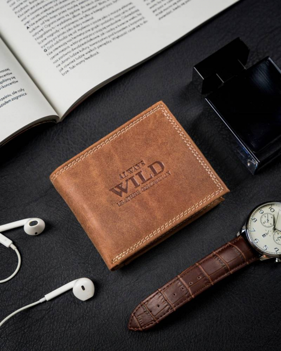 Portofel barbati din piele naturala Always Wild N0035-CHM-8717 COG [2]