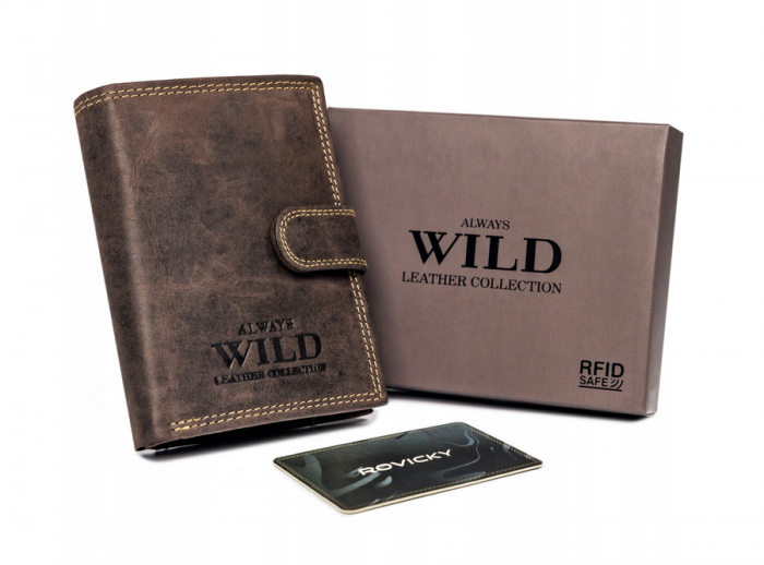 Portofel barbati din piele naturala Always Wild PTR-N4L-P-CHM-1027 [1]