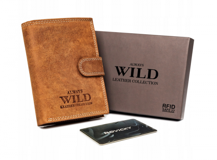 Portofel barbati din piele naturala Always Wild PTR-N4L-P-CHM-1034 [2]