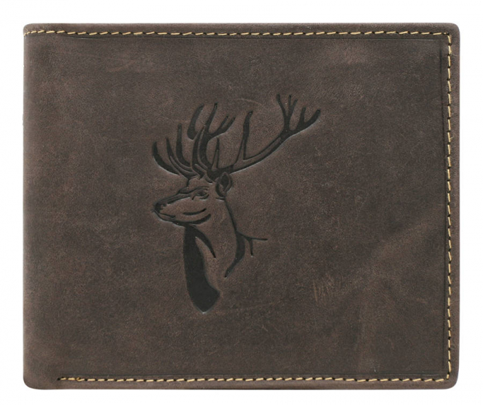 Portofel barbati din piele naturala Always Wild PTR-N992-CHM-DEER BR [3]
