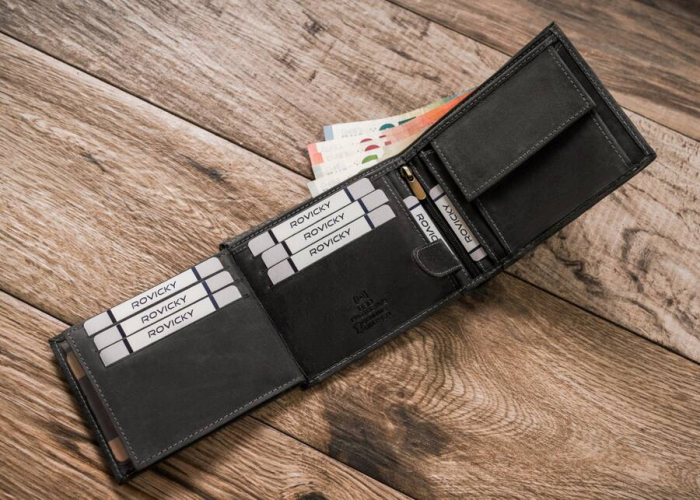 Portofel barbati din piele naturala Always Wild N992-CHM-FISH BL [8]