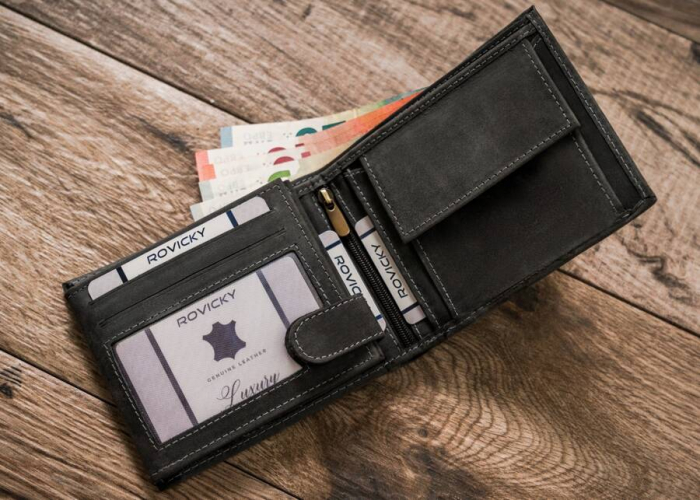 Portofel barbati din piele naturala Always Wild N992-CHM-FISH BL [6]