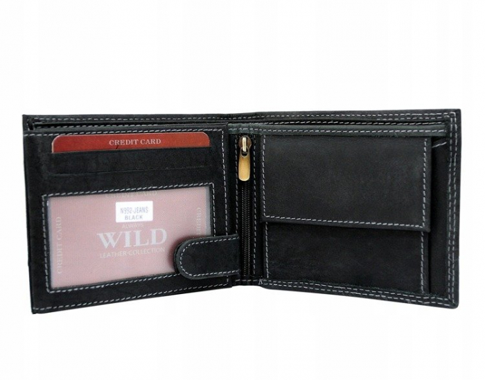 Portofel barbati din piele naturala Always Wild PTR-N992-JEANS [2]