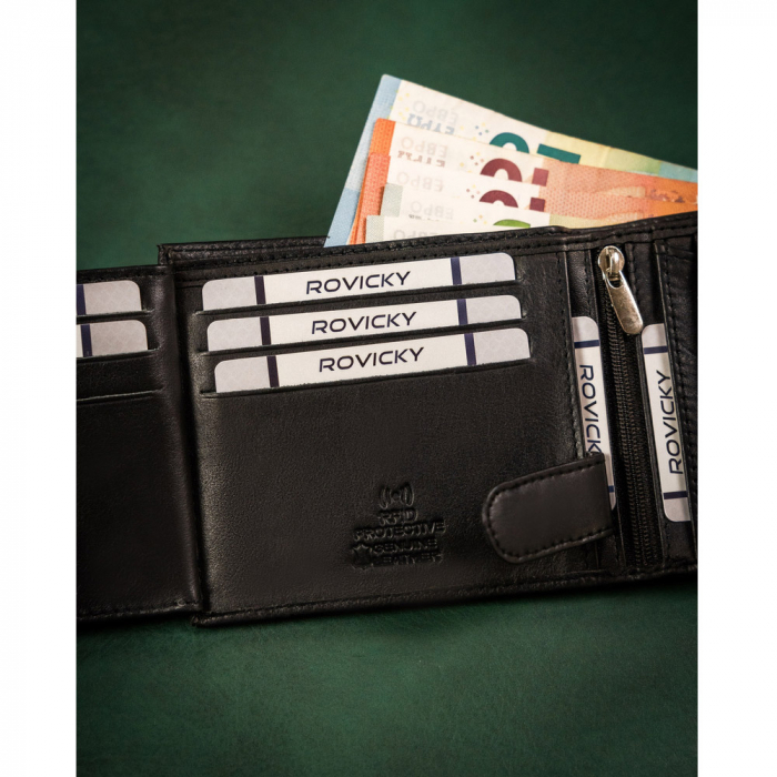 Portofel barbati din piele naturala Always Wild N992-P-CCD-8134 BLAC [3]