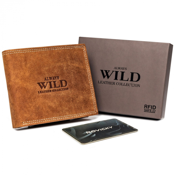 Portofel barbati din piele naturala Always Wild PTR-N992-P-CHM-1065 COG [2]
