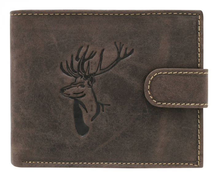 Portofel barbati din piele naturala Always Wild PTR-N992L-CHM-DEER BR [4]
