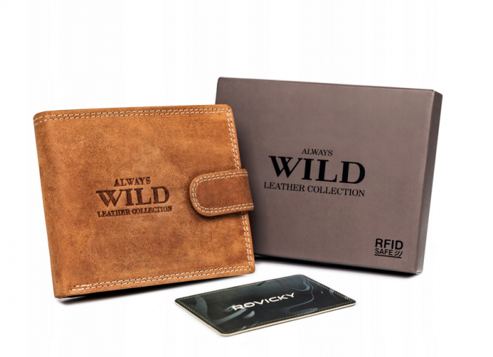 Portofel barbati din piele naturala Always Wild N992L-P-CHM-1096 COG [2]