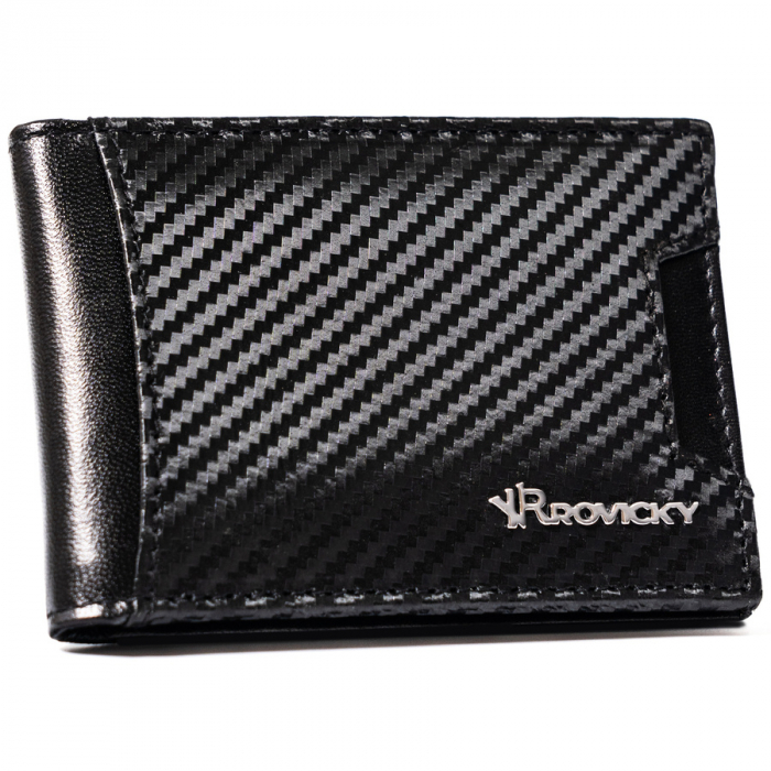 Portofel barbati din piele naturala cu clips pentru bani Rovicky PTR-R-RM-19-GCL-CF-316 [10]