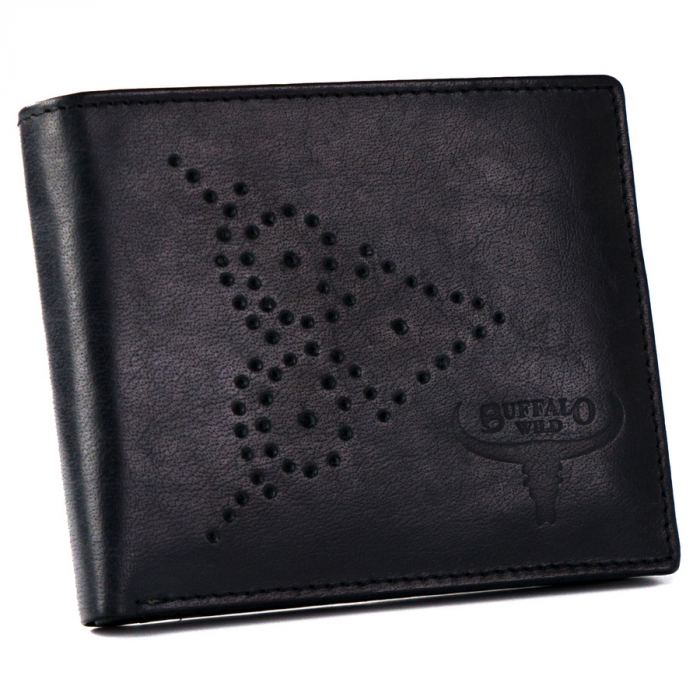 Portofel barbati din piele naturala cu protectie RFID , Buffalo Wild PTR-N7-02-GG-9393 [2]