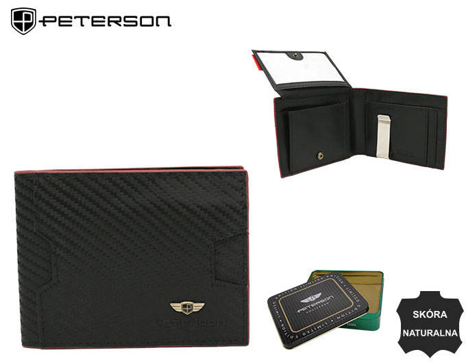 Portofel barbati din piele naturala Peterson cu clips pentru bani , PTR-PTN N78-CA-5105 [11]