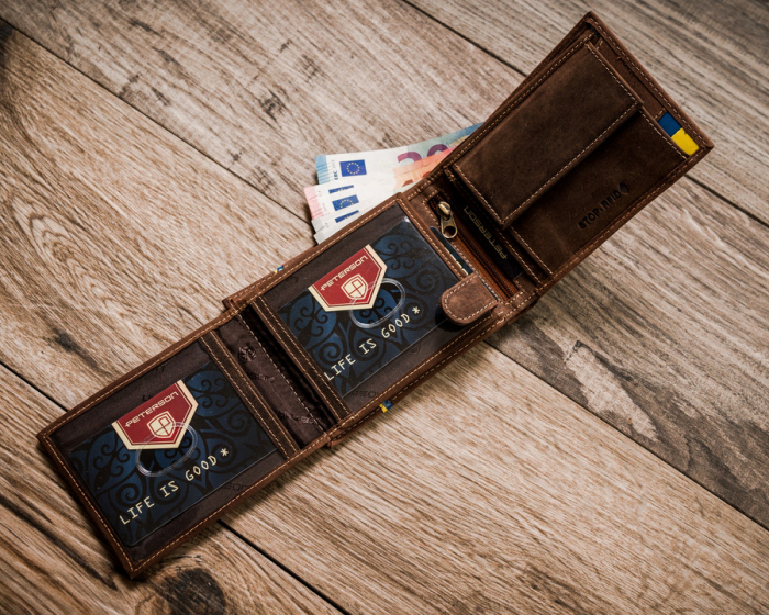 Portofel barbati din piele naturala Peterson PTR-PTN 304-P-UP UA-HUNT [10]