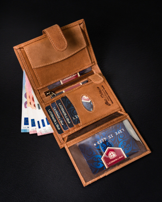 Portofel barbati din piele naturala Peterson PTR-PTN 333Z 2-1-5 [7]