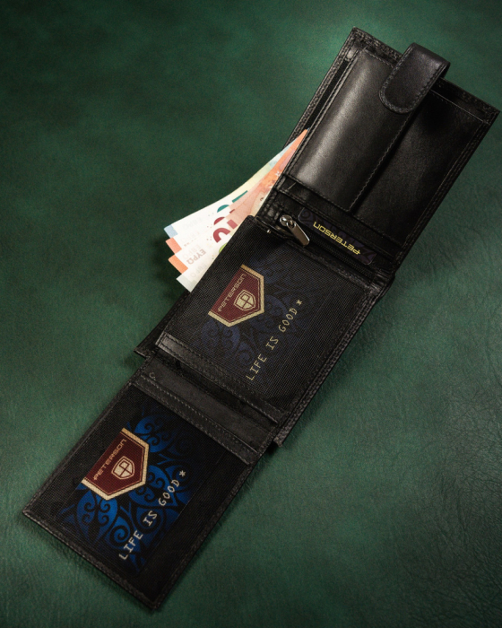 Portofel barbati din piele naturala Peterson PTN MR-11L-CN [6]