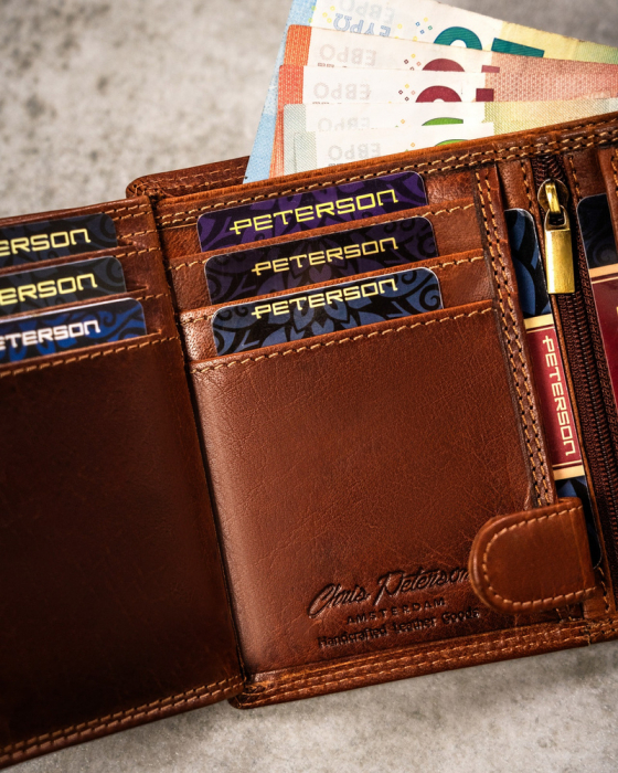 Portofel barbati din piele naturala Peterson PTR-PTN N4-EBS-02 TAN [9]