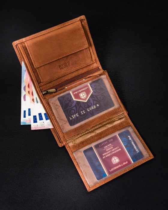 Portofel barbati din piele naturala Peterson PTR-PTN N4C-CHM-03 [8]