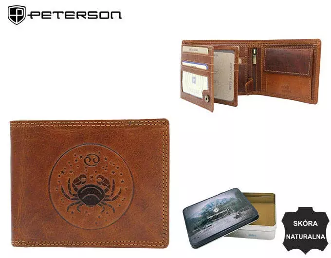 Portofel barbati din piele naturala Peterson PTR-PTN N992-EBS-07 TAN [14]